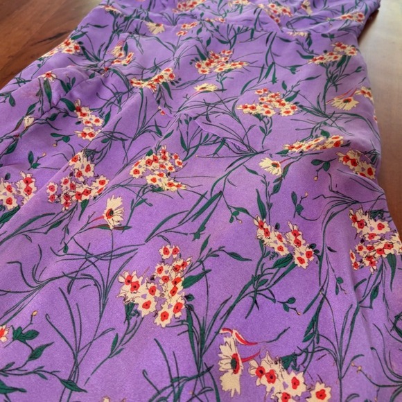 ASTR The Label Pandora Purple Floral Long Maxi Dress Wedding Guest Sleeveless - Picture 9 of 10